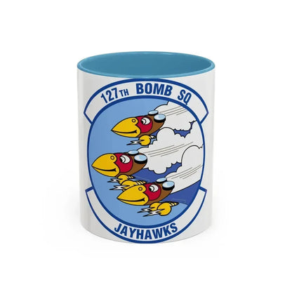 127 Bomber Squadron (U.S. Air Force) Accent Coffee Mug 11oz Light Blue - Go Mug Yourself