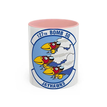 127 Bomber Squadron (U.S. Air Force) Accent Coffee Mug 11oz Pink - Go Mug Yourself