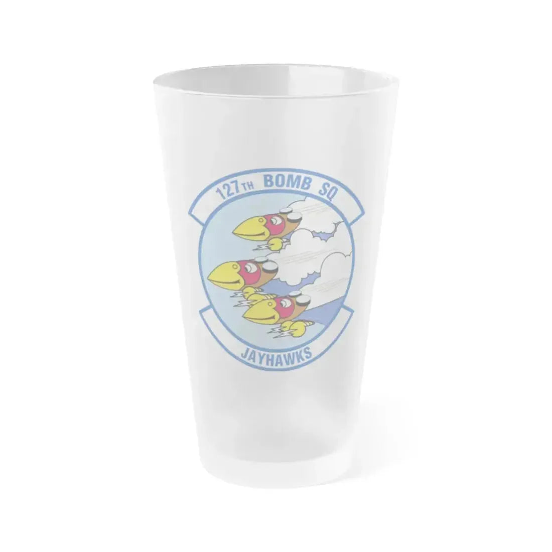 127 Bomber Squadron (U.S. Air Force) Frosted Pint Glass 16oz 16oz Frosted - Go Mug Yourself