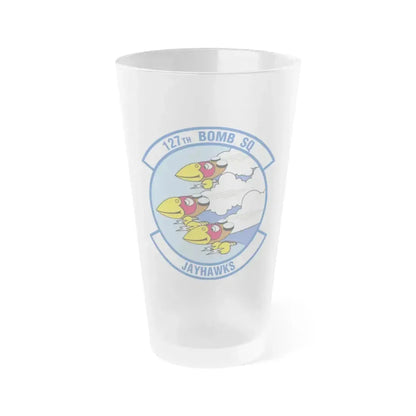 127 Bomber Squadron (U.S. Air Force) Frosted Pint Glass 16oz 16oz Frosted - Go Mug Yourself