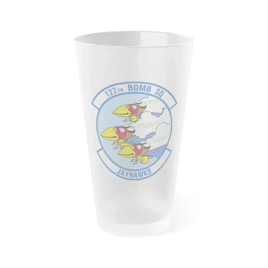 127 Bomber Squadron (U.S. Air Force) Frosted Pint Glass 16oz 16oz Frosted - Go Mug Yourself