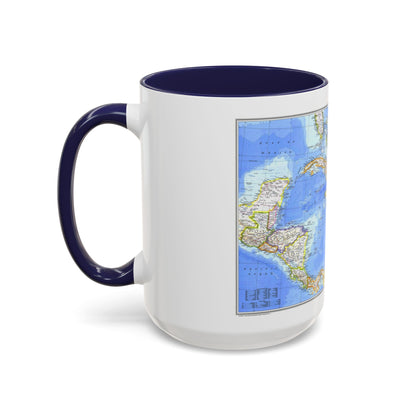 Central America & West Indies(1981) (Map) Accent Coffee Mug
