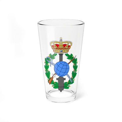 Emblem for the Danish General staff topographic department (Denmark) (Coat of Arms) Pint Glass 16oz