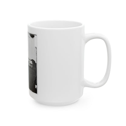 Morris Island, S.C. Quarters Of Federal Garrison Inside Fort Wagner (U.S. Civil War) White Coffee Mug