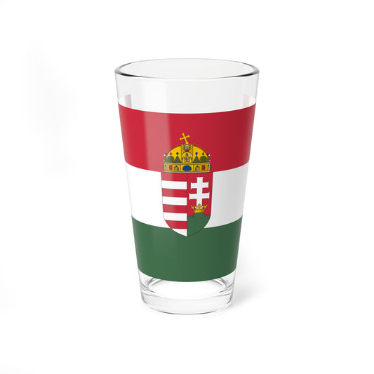 Flag of Hungary 1915-1918 1919-1946 3-2 aspect ratio (Hungary) Pint Glass 16oz
