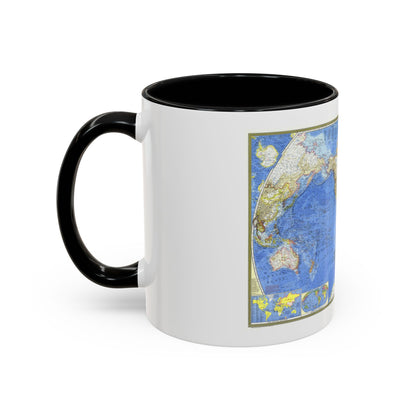 World Map (1965) (Map) Accent Coffee Mug