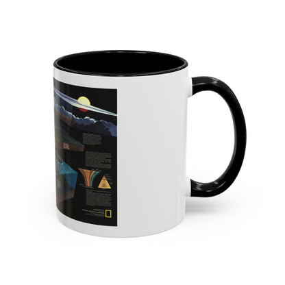 How Man Pollutes His World (1970) (Map) Accent Coffee Mug