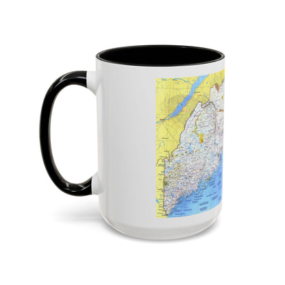 Canada - Maine, with the Maritime Provinces 1 (1975) (Map) Accent Coffee Mug