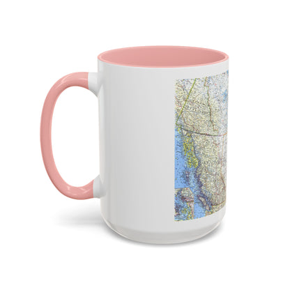 Canada - Western (1966) (Map) Accent Coffee Mug