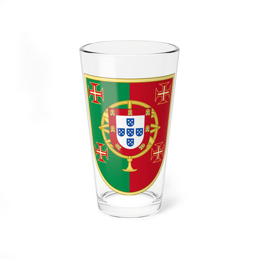 Emblem of Viriatos Volunteers (Portugal) (Coat of Arms) Pint Glass 16oz