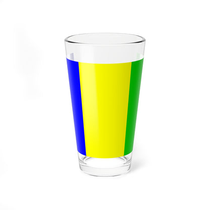Flag of Saint-Martin-dHeres (France) Pint Glass 16oz