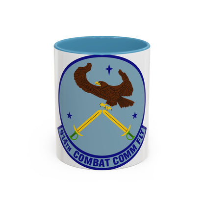 914th Combat Communications Flight (U.S. Air Force) Accent Coffee Mug