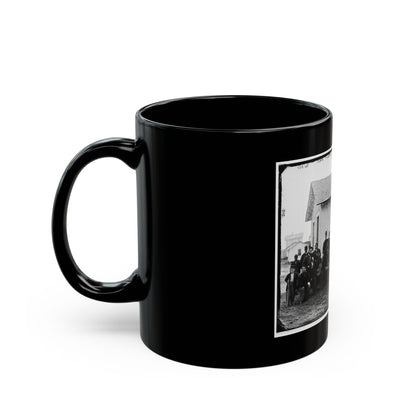 District Of Columbia. White Officers Of 4th U.S. Colored Infantry At Leisure, Fort Slocum (U.S. Civil War) Black Coffee Mug