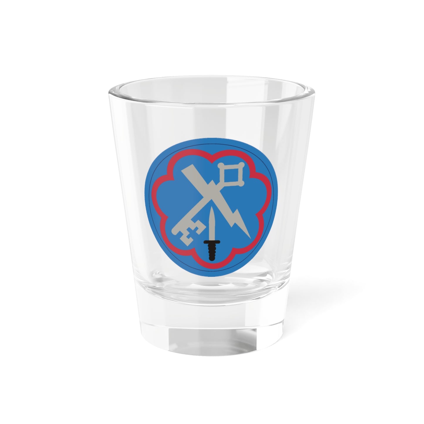 Verre à liqueur de la 207e Brigade de renseignement militaire (armée américaine) 1,5 oz