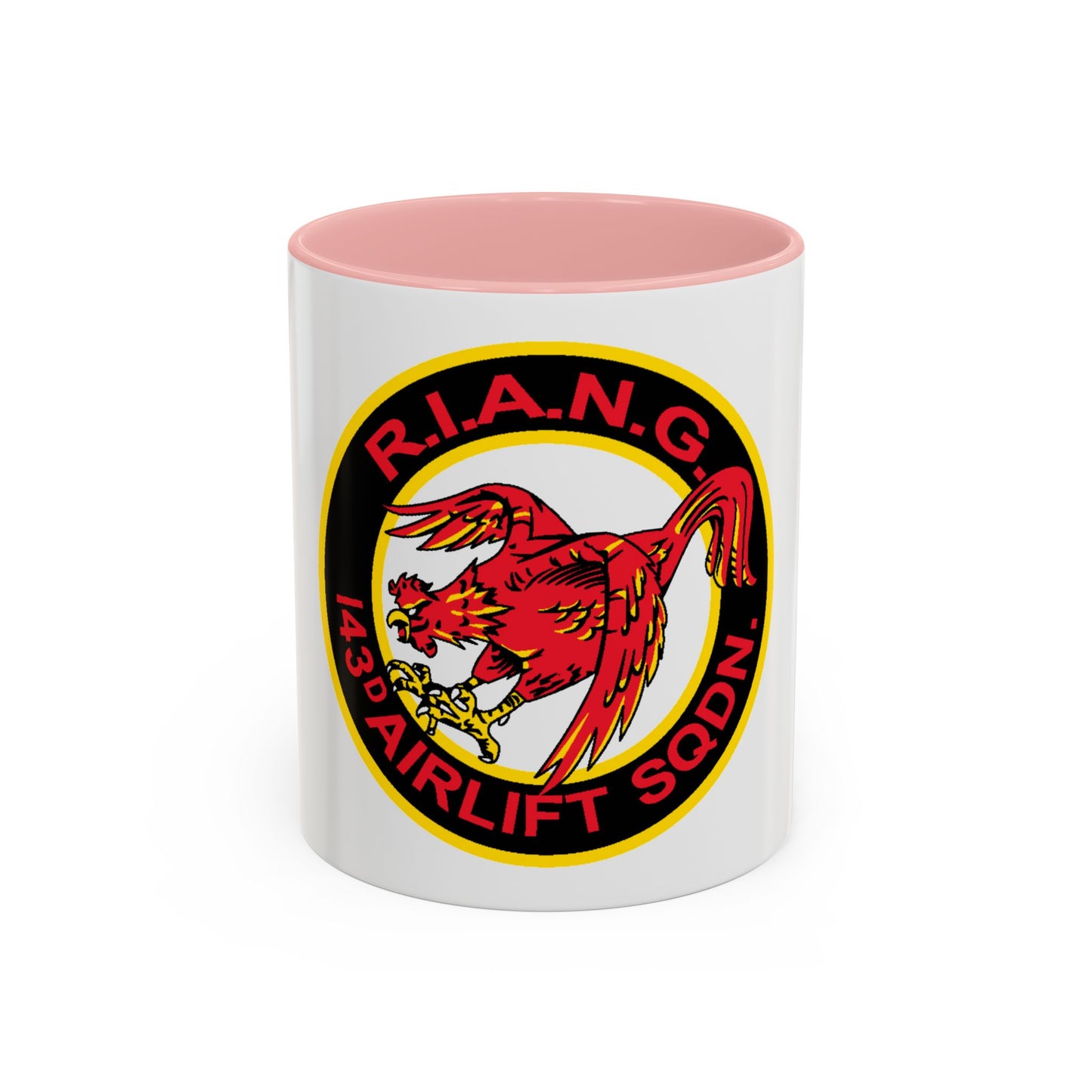 R.I.A.N.G. 143rd Airlift Sq (U.S. Air Force) Accent Coffee Mug