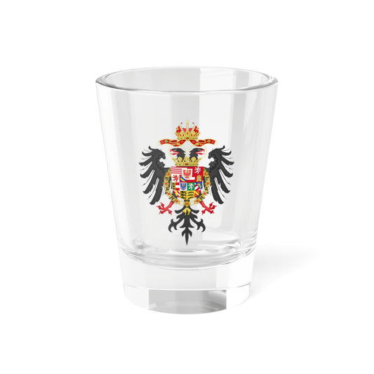Greater Coat of Arms of Rudolf II Matthias and Ferdinand II Holy Roman Emperors (Austria) (Coat of Arms) Shot Glass 1.5oz