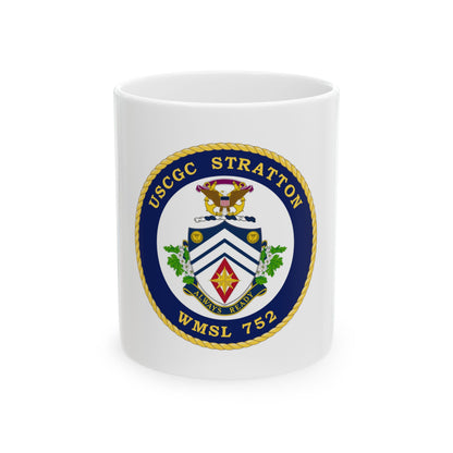 USCG Stratton WMSL 752 (U.S. Coast Guard) White Coffee Mug