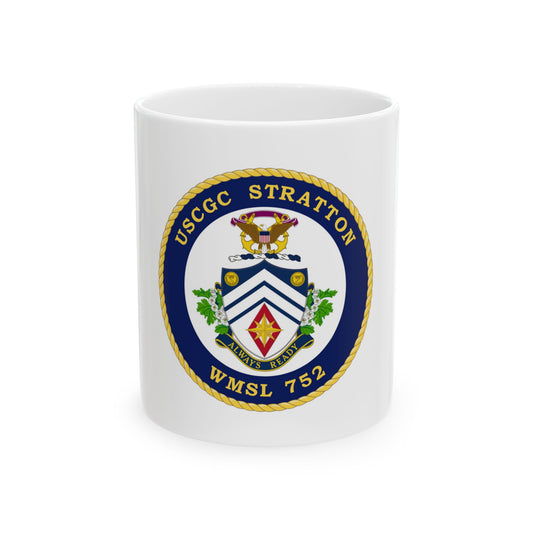 USCG Stratton WMSL 752 (U.S. Coast Guard) White Coffee Mug