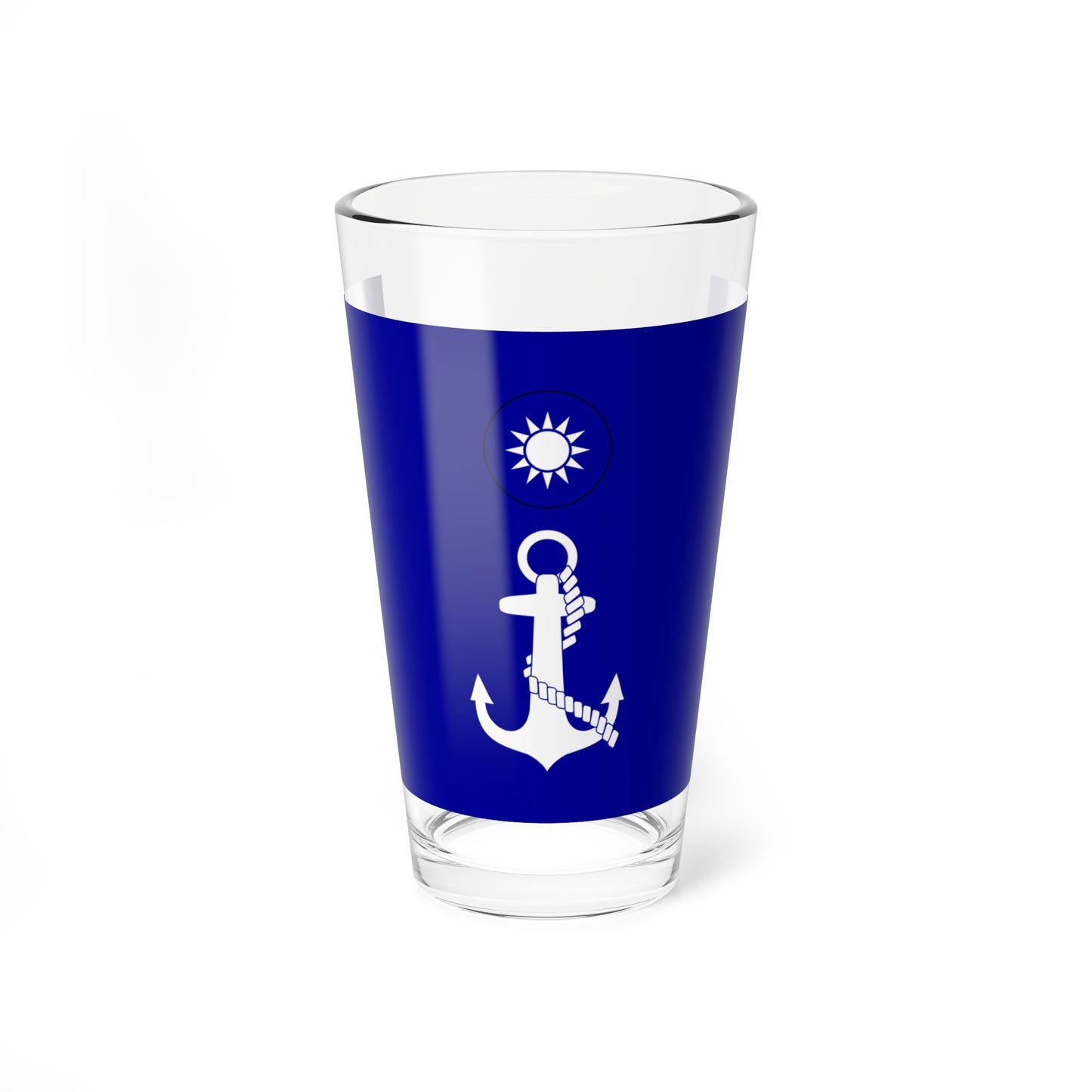 ROCN Fleet Commanders Flag (China) Pint Glass 16oz