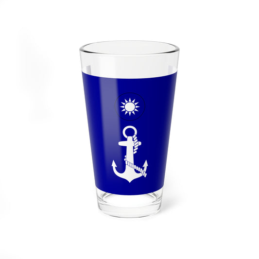ROCN Fleet Commanders Flag (China) Pint Glass 16oz