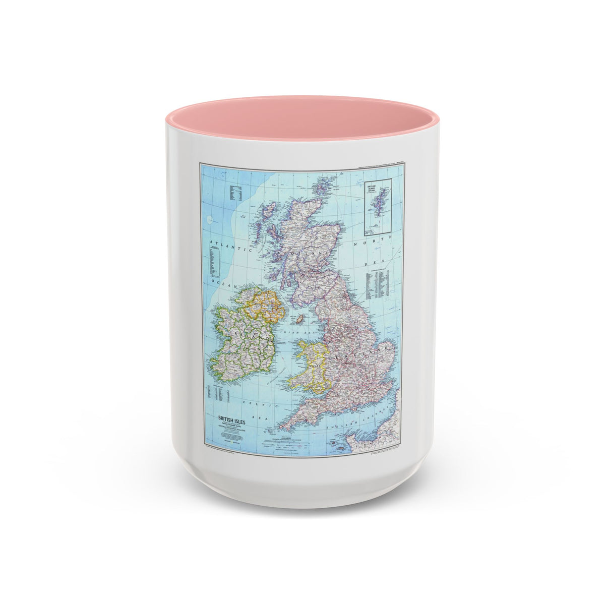 British Isles (1979) (Map) Accent Coffee Mug