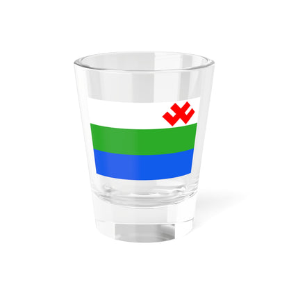 Flag of the Komi Voityr (Russia) Shot Glass 1.5oz