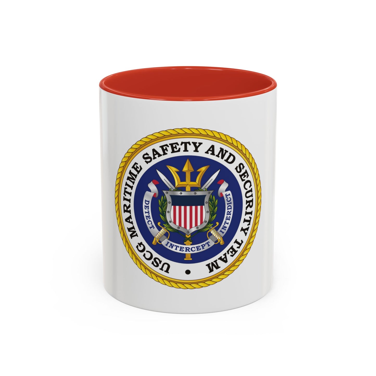 USCG Maritime Safety And Security Team (U.S. Coast Guard) Accent Coffee Mug