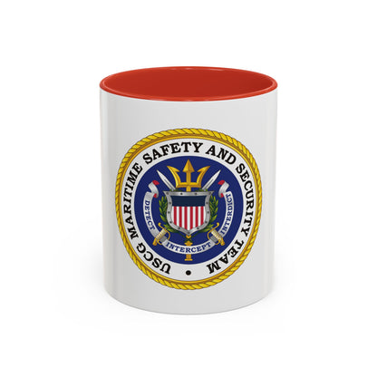 USCG Maritime Safety And Security Team (U.S. Coast Guard) Accent Coffee Mug