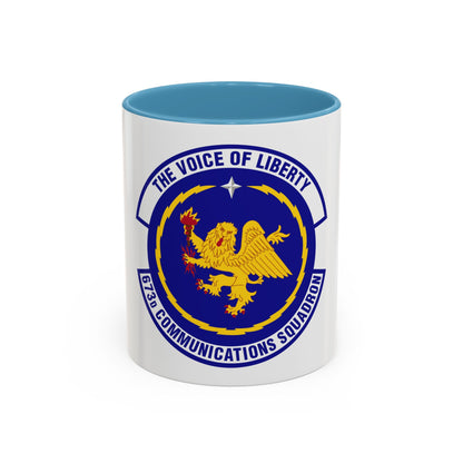 673d Communications Squadron (U.S. Air Force) Accent Coffee Mug