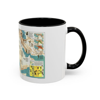 Middle East - Early Civilizations (1978) (Map) Accent Coffee Mug