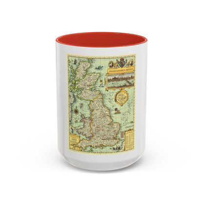 Great Britain - Shakespeare's (1964) (Map) Accent Coffee Mug
