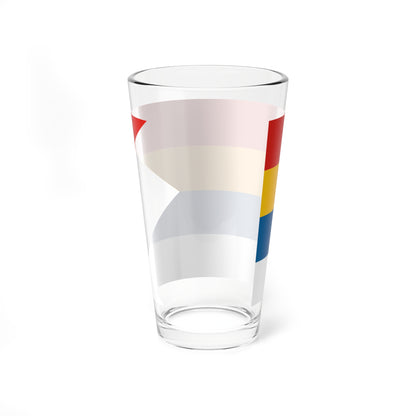 Flag of Commodore of Beiyang Fleet 1890-1909 (China) Pint Glass 16oz