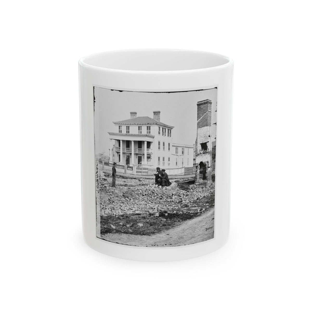 Charleston, S.C. O'connor House; Another View (U.S. Civil War) White Coffee Mug