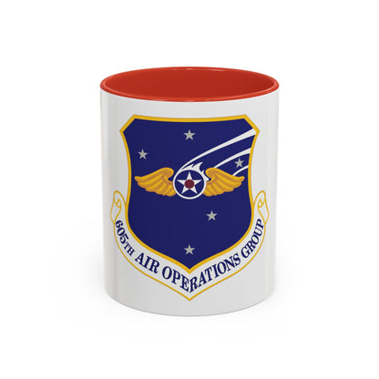 605th Air Operations Group (U.S. Air Force) Accent Coffee Mug