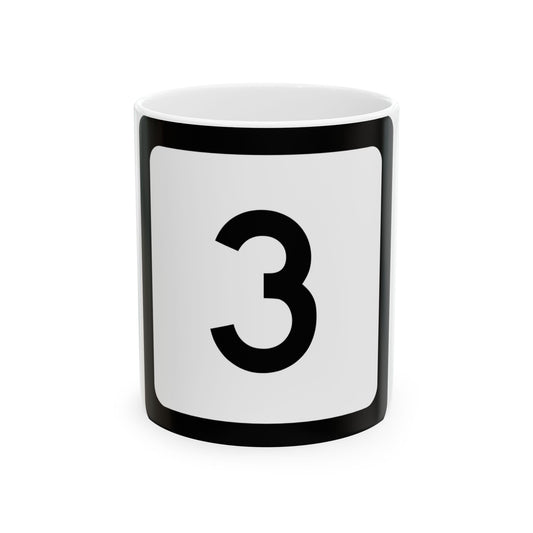 WV-3 (Virginia) (Road Sign) White Coffee Mug-11oz-Go Mug Yourself