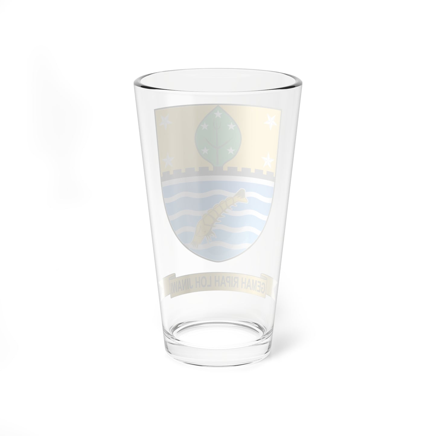 Seal of the City of Cirebon (Indonesia) (Coat of Arms) Pint Glass 16oz