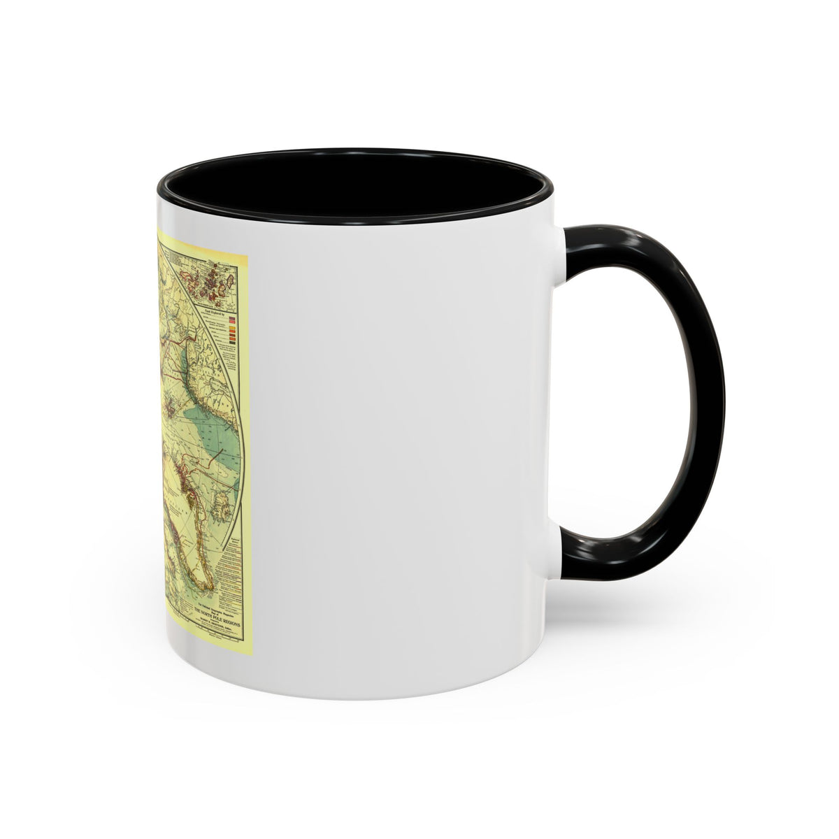 North Pole (1907) (Map) Accent Coffee Mug