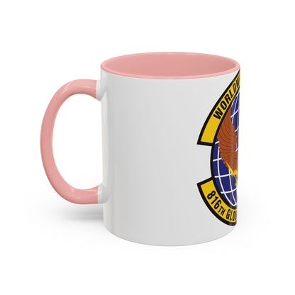 816th Global Mobility Squadron (U.S. Air Force) Accent Coffee Mug