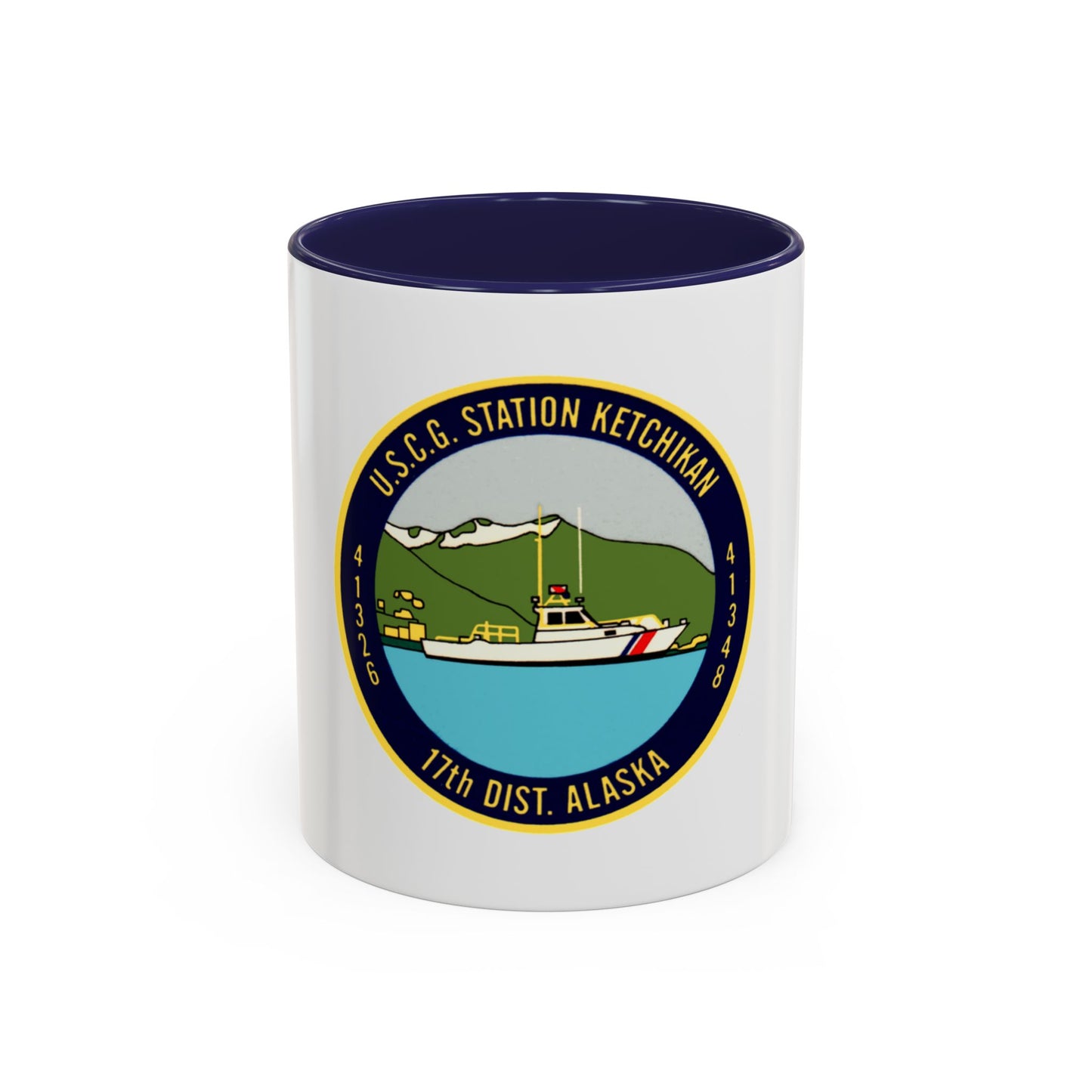 USCG Station Ketchikan 17th Dist (U.S. Coast Guard) Accent Coffee Mug