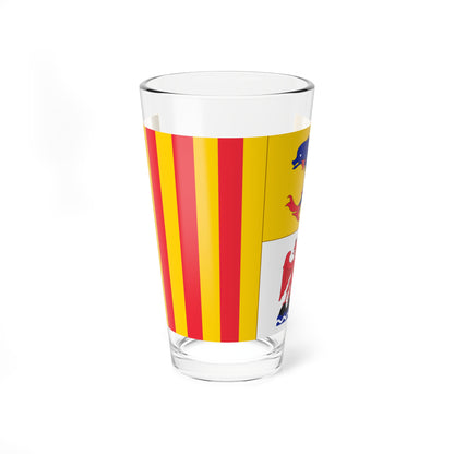 Flag of Provence-Alpes-Cote dAzur (France) Pint Glass 16oz