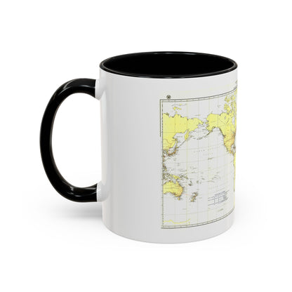Submarine Cables of the World (1896) (Map) Accent Coffee Mug