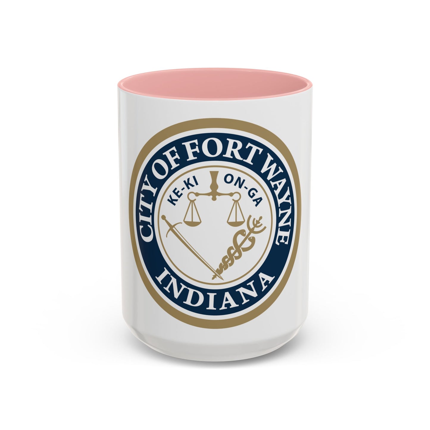 Seal of the City of Fort Wayne Indiana - Accent Coffee Mug
