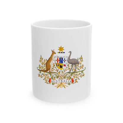 Coat of Arms of Australia - White Coffee Mug