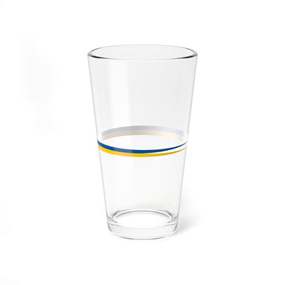 Naval Rank Flag of Sweden - Orlogsvimpel (Sweden) Pint Glass 16oz
