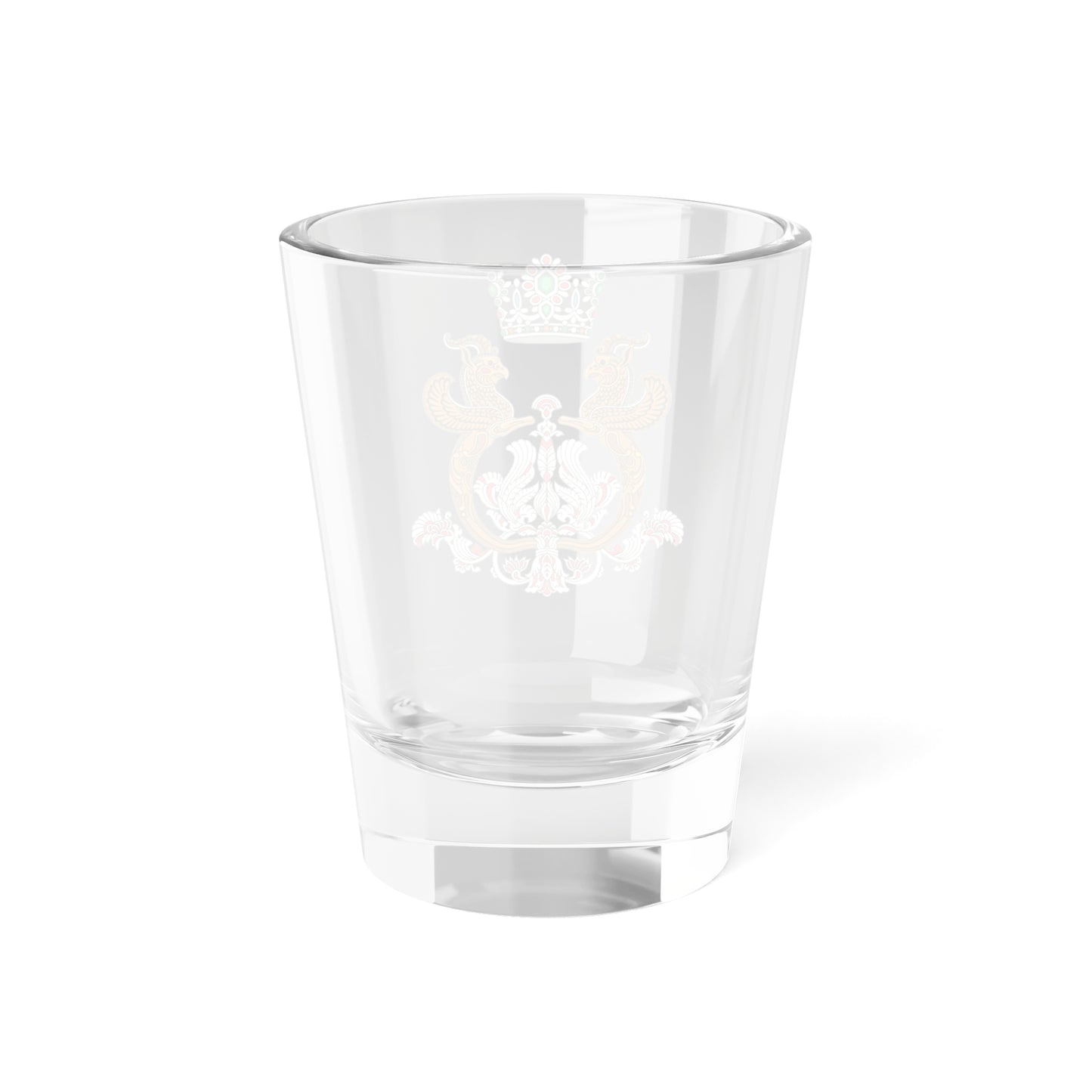 Imperial Arms of the Shahbanou of Iran (Iran) (Coat of Arms) Shot Glass 1.5oz