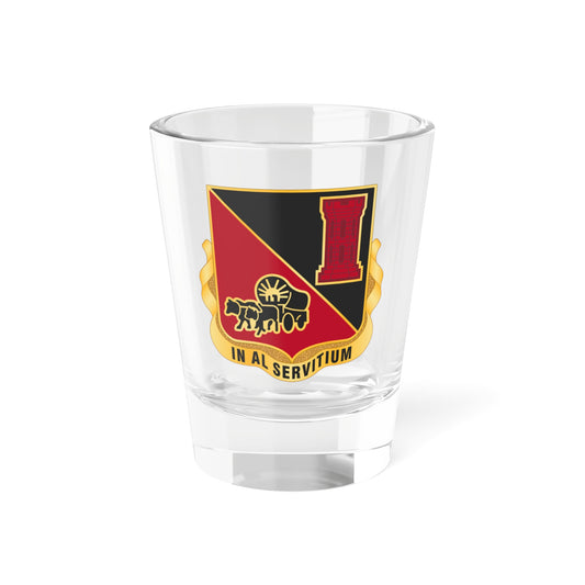 Verre à liqueur du 128e bataillon du génie de la Garde nationale du Nebraska (armée américaine) 1,5 oz