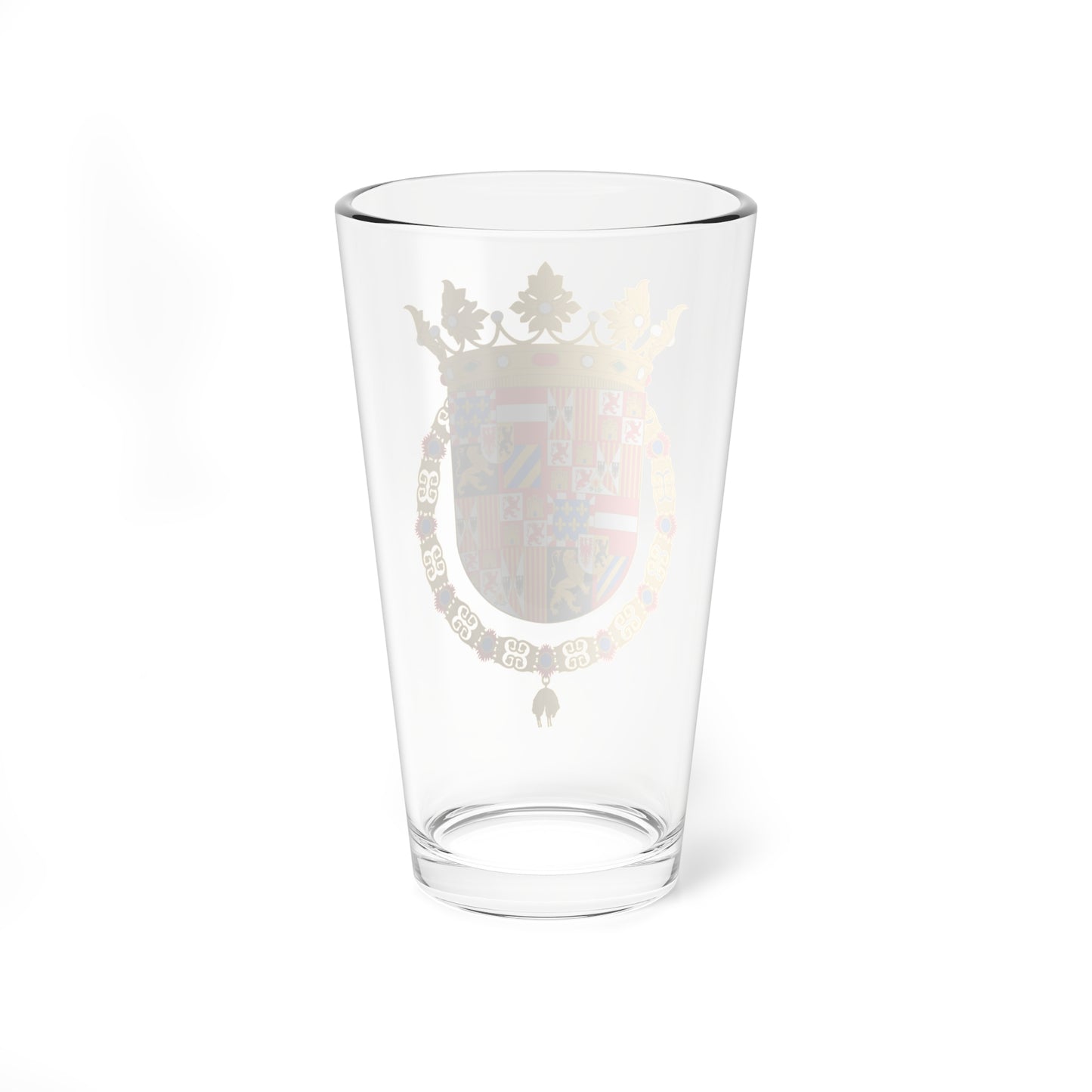 Escudo de Felipe I (Spain) (Coat of Arms) Pint Glass 16oz