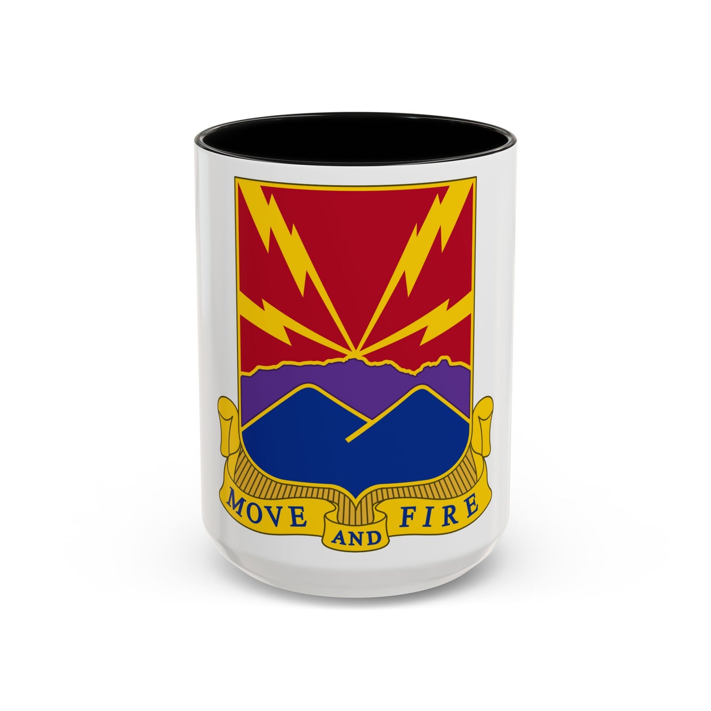 593rd Field Artillery Battalion (U.S. Army) Accent Coffee Mug