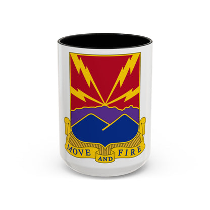 593rd Field Artillery Battalion (U.S. Army) Accent Coffee Mug