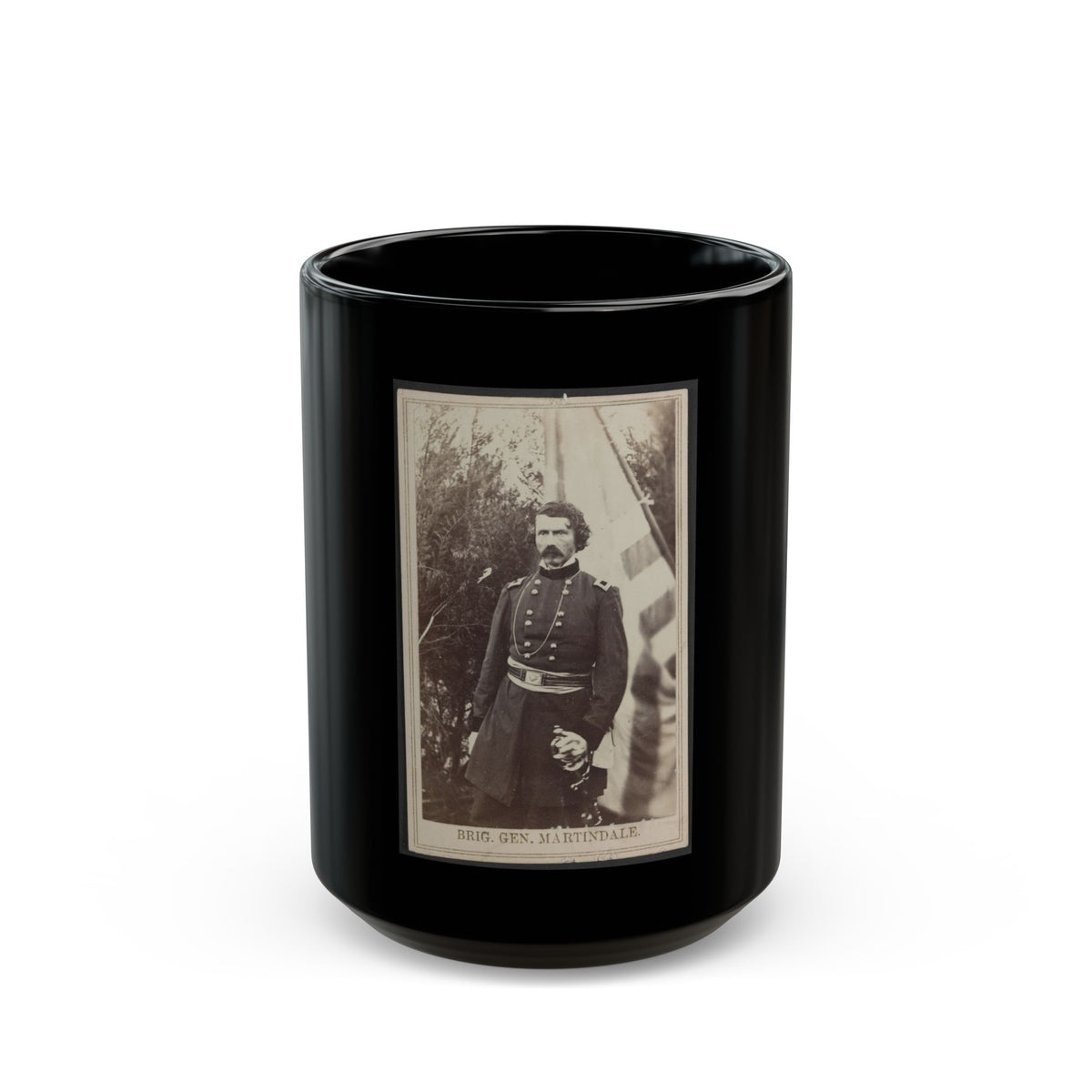 Brig. Gen. Martindale (U.S. Civil War) Black Coffee Mug